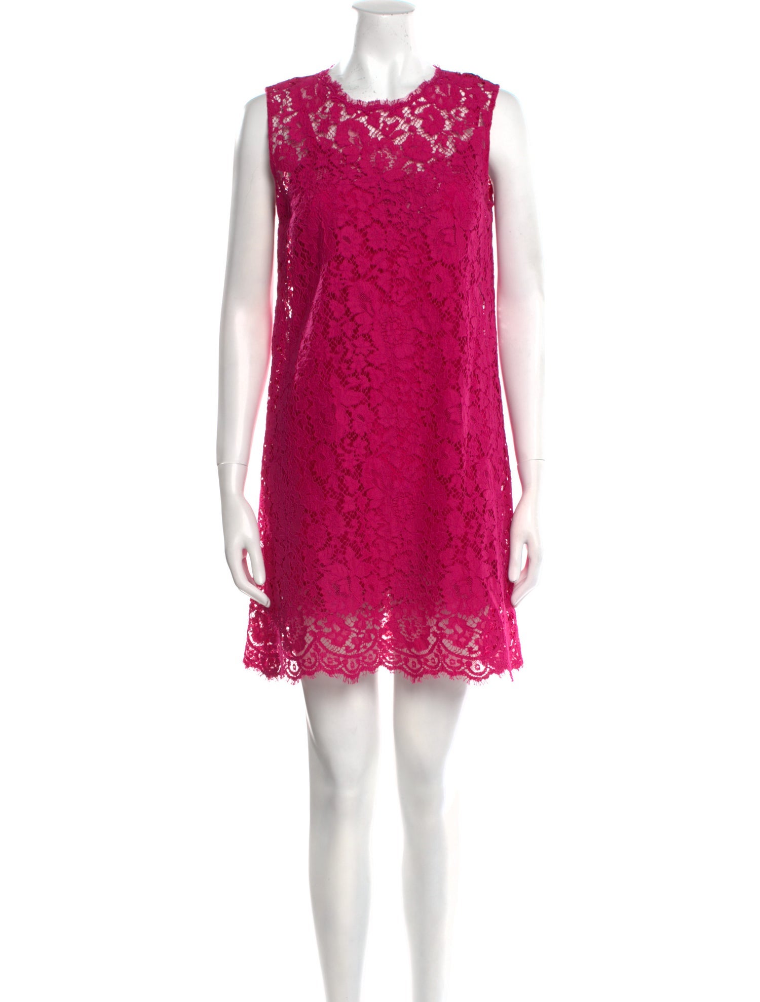 Dolce & Gabbana Crew Neck Mini Dress